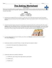erosion, nondeposition 10. . The dating worksheet honors science answer key